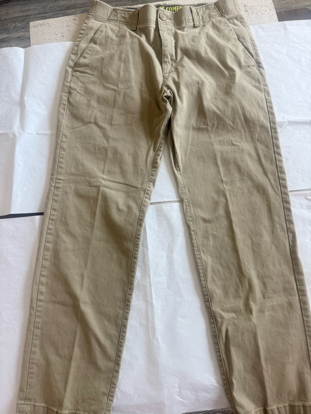 Men's Khaki Casual Pants - Classic Straight Fit